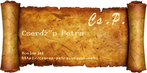 Cserép Petra névjegykártya
